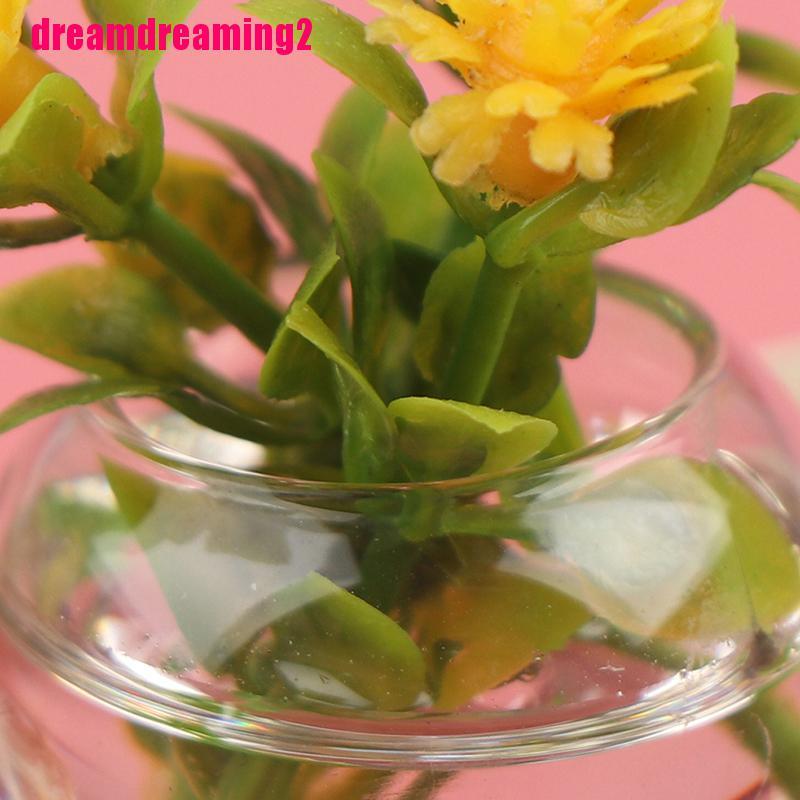 Chậu Cây Giả Trang Trí Nhà Búp Bê Tỉ Lệ 1: