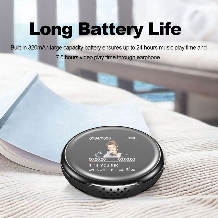 Máy Nghe Nhạc Ruizu M1, MP3 Bluetooth, Bộ Nhớ Trong 8GB - Hàng Chính Hãng