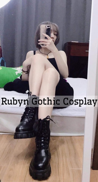 [CÓ SẴN]  Giày boot cổ cao chiến binh phong cách cosplay ( Size 35 - 40 )