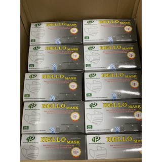 KHẨU TRANG Y TẾ HELLO MASK 4 lớp ( Hộp 50 cái)