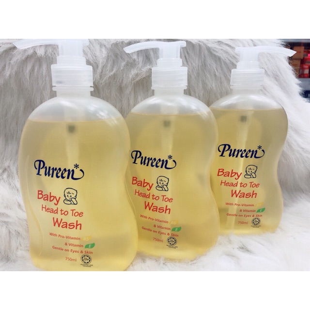 Sữa Tắm Gội Cho Trẻ Sơ Sinh PUREE. 750ml
