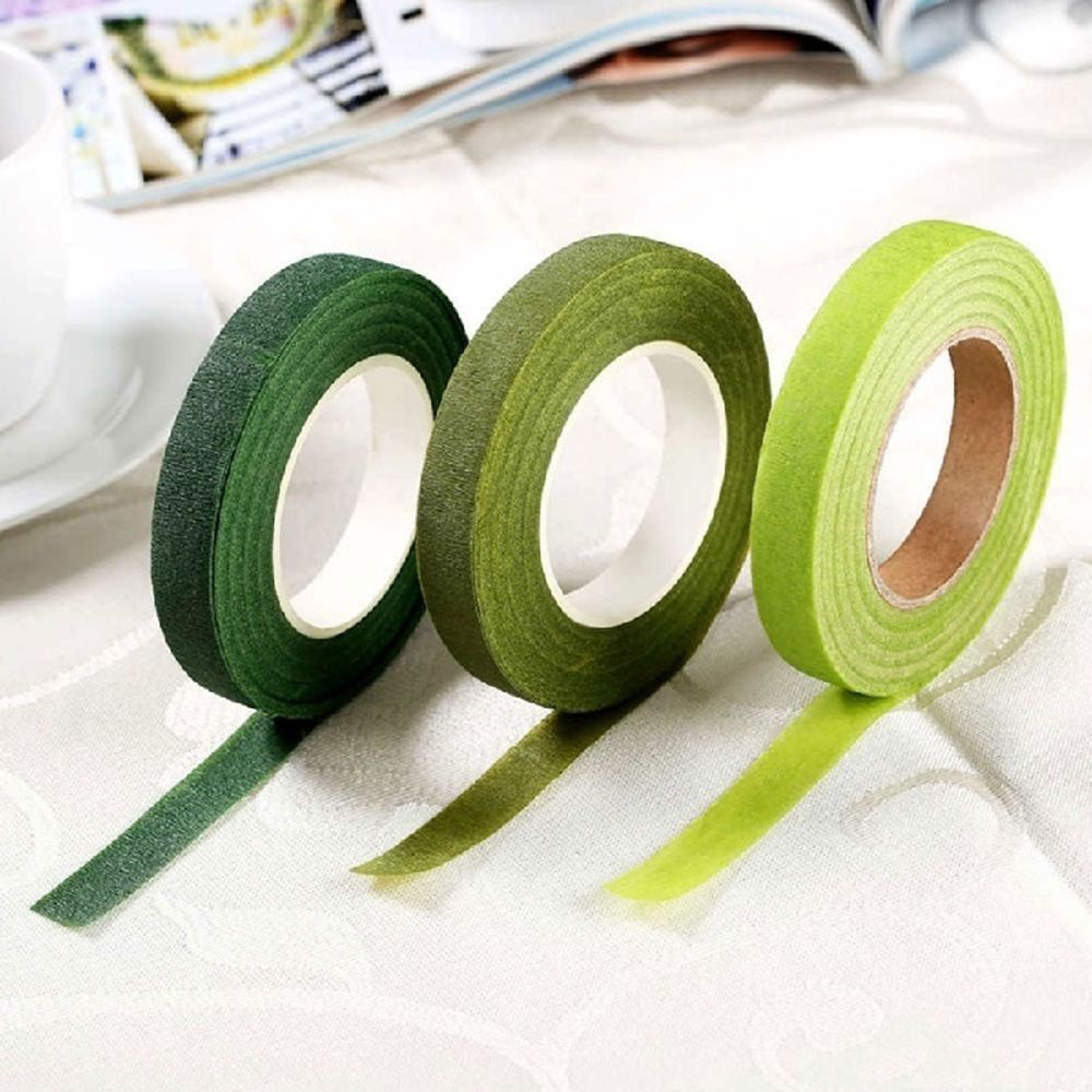 ROW 1PC Wrinkle Paper Florist Floral Stem Tape Durable Artificial Flower Wrap Floriculture Craft Accessories New DIY Floristry Decoration Corsages Buttonhole/Multicolor
