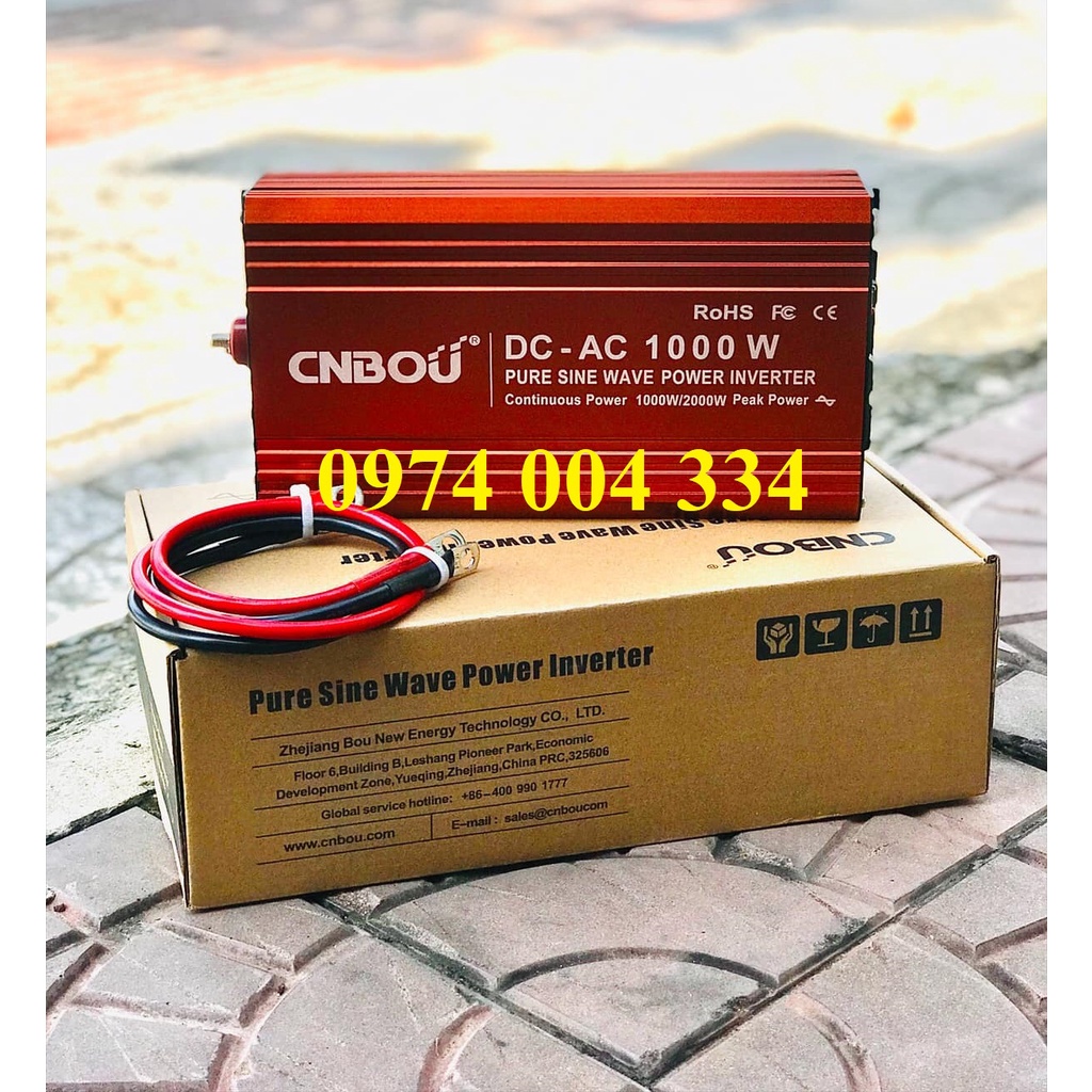 Kích điện CNBou pure sine 1000W