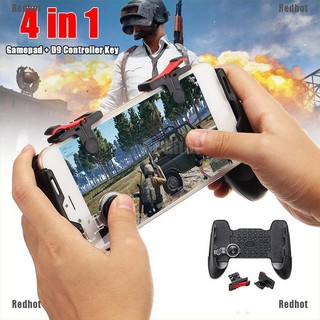 Tay cầm hỗ trợ chơi game pubg trên điện thoại có nút bấm 4 trong 1 tiện dụng