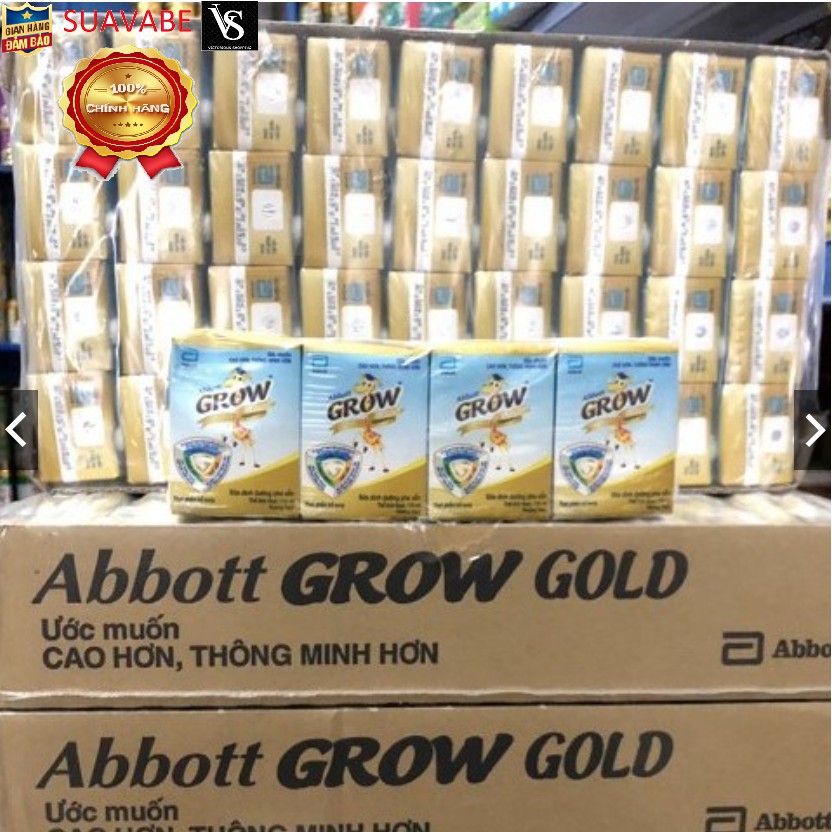Thùng 48 Hộp Sữa Pha Sẵn Abbott Grow Gold Hương Vani - 48 hộp x 110ml