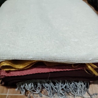 27 khăn ren, nâu trắng, vàng, ghi gửi chị linh