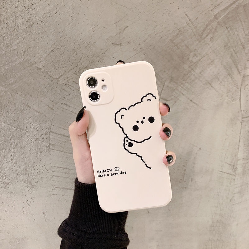 Ốp lưng gấu have a nice day đẹp xỉu cho nhiều dòng máy của iphone/xiaomi/vivo/realme/oppo/samsung