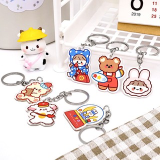 Móc Khoá Nhựa Hoạt Hình Xinh Xắn, Đáng Yêu Nhiều Màu Sắc Dễ Thương Dùng Để Treo Cặp, Móc Chìa Khoá Cực Xinh Cực Rẻ