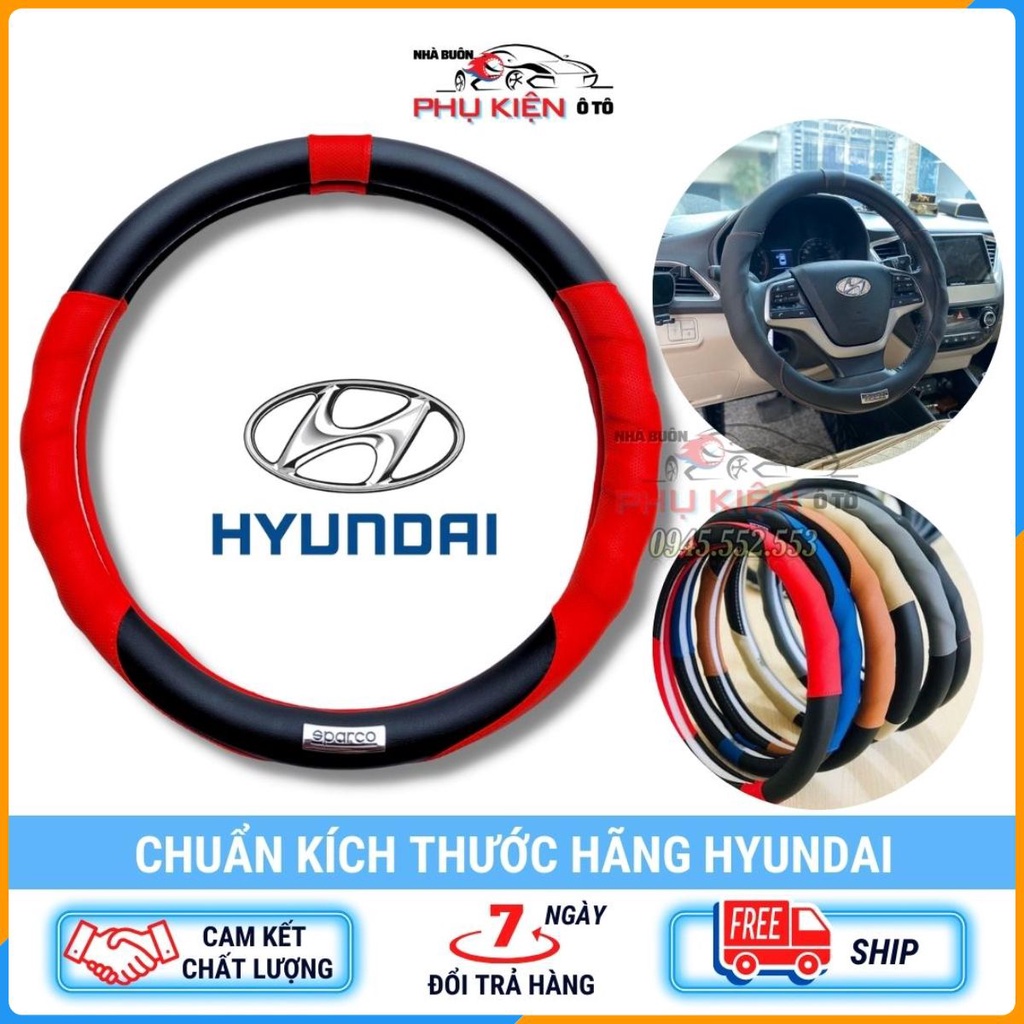 Bọc vô lăng Hyundai I10, I20, I30, Accent, Santafe, Tucson, Kona, Getz, Avante, Elantra, Sonata - Phụ kiện ô tô