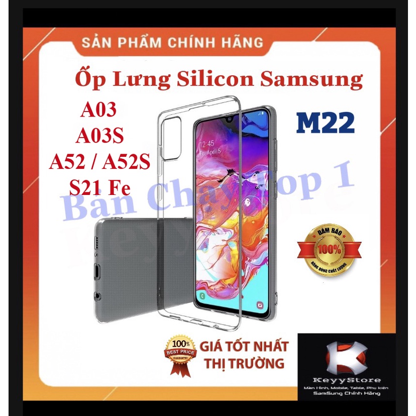 Ốp lưng silicon trong Samsung A04S A04 A03 A13 A23 A33 A53 A03S M22 A52s 5G S21 FE Bảo Vệ Máy Chống Va Đập Bán chạy