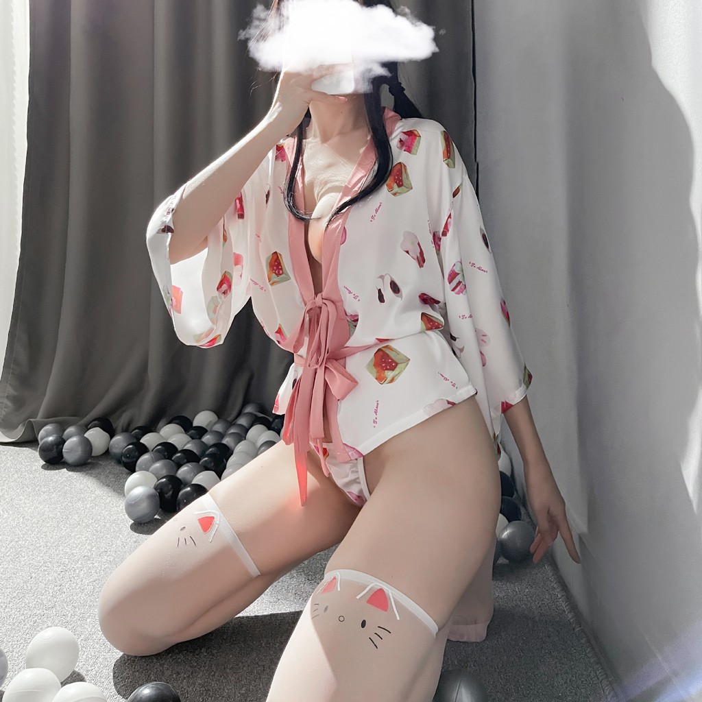 FridayStore Áo ngủ ngắn Cao Cấp dạng choàng Siêu dễ thương L115 | BigBuy360 - bigbuy360.vn