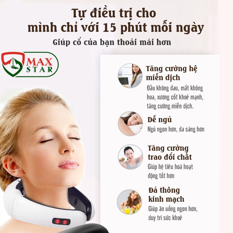 Máy Massage Cổ Vai Gáy Trị Liệu Cao Cấp CHÍNH HÃNG