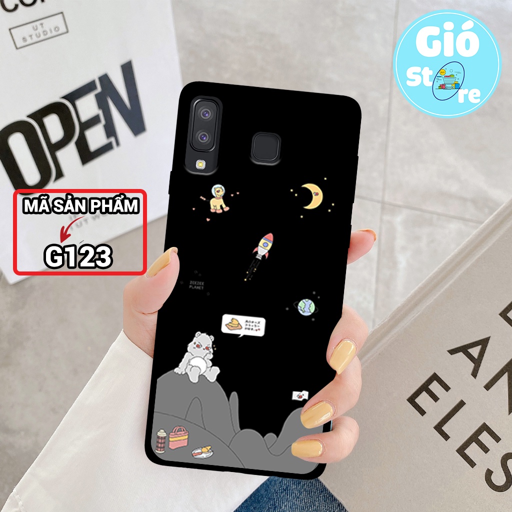 Ốp lưng điện thoại Samsung Galaxy A8 Star in hình vũ trụ,ngân hà cực hot – lưng nhựa nhám viền dẻo