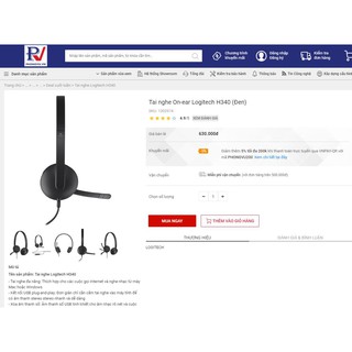 Tai nghe Logitech H340 USB Headset On-ear