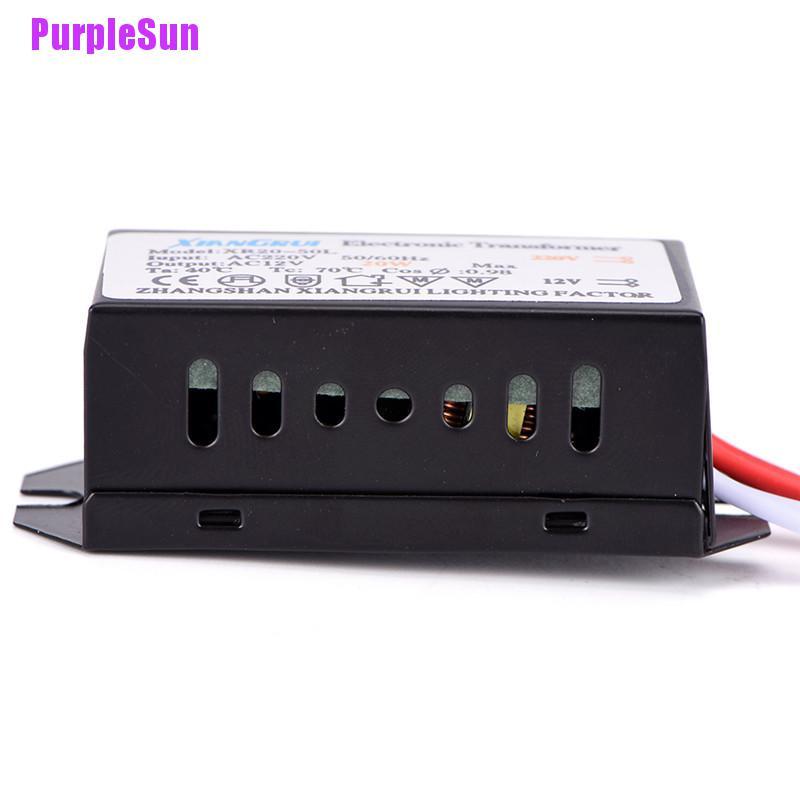 PurpleSun 20W AC 220V to 12V  LED Power Supply Driver Electronic Transformer