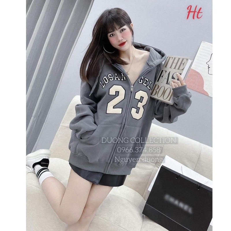 Áo khoá nỉ cooton LOS 23 HT12