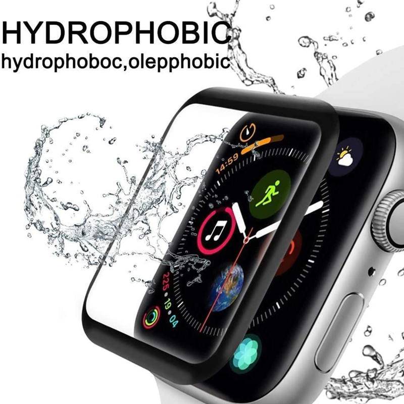 Kính cường lực 3D bảo vệ màn hình đồng hồ Apple Watch 7 6 SE 5 45mm 41mm 40mm 44mm không thấm nước cho iwatch 3 2 1 38mm 42mm