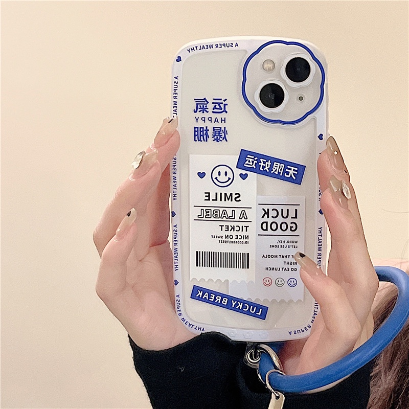 Ốp lưng iphone Ốp Điện Thoại Silicon In Họa Tiết Hoa Kèm Dây Đeo Cho Iphone 13Promax 12 11 / xr / 7 / 8 / PLUS Dinuo case