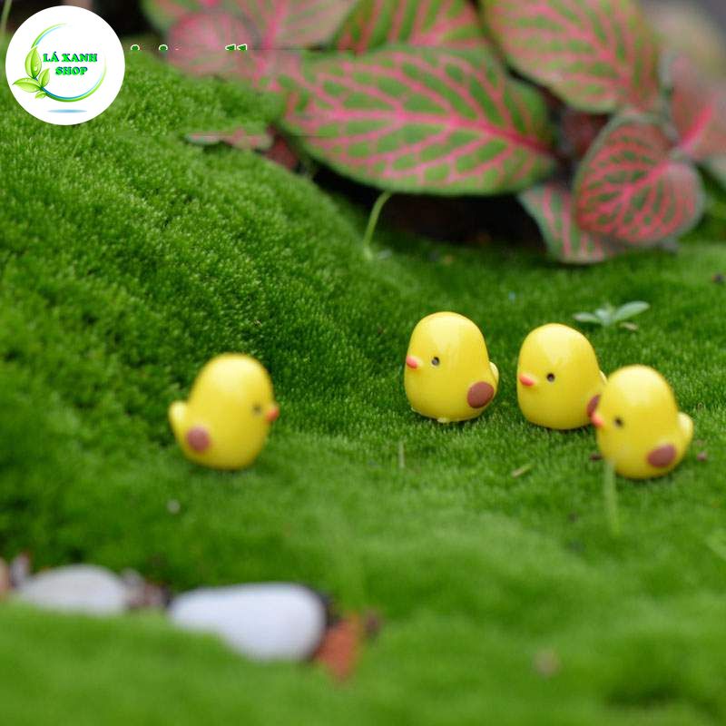 Tiểu Cảnh Gà Con, Phụ kiện gà con mini trang trí tiểu cảnh (1x1 cm)