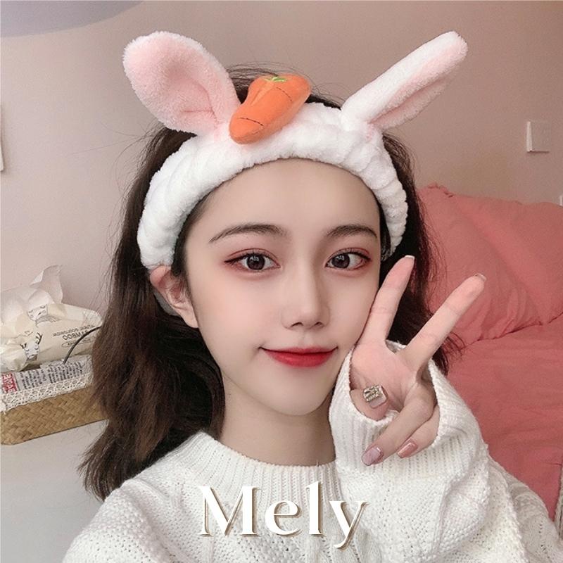 Băng đô rửa mặt tai thỏ tai mèo dể thương tiện dụng phong cách hàn quốc