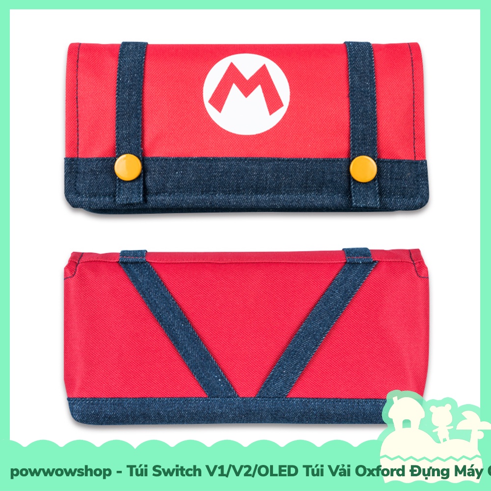 [Sẵn VN - Hỏa Tốc] Túi Switch V1/V2 Túi Vải Oxford Đựng Máy Game Nintendo Switch V1/V2 Mẫu Mario