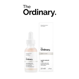 Serum tẩy da chết hoá học - lactic acid 5% + ha và latic acid 10% + ha – the ordinary chính hãng