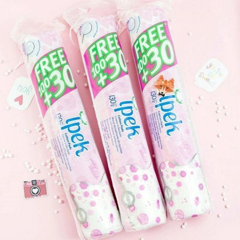 Bông tẩy trang 100% cotton thổ nhĩ kỳ Ipek Klasik Cotton Pads mềm mịn chính hãng cotton dập viền nhiều lớp BTT02