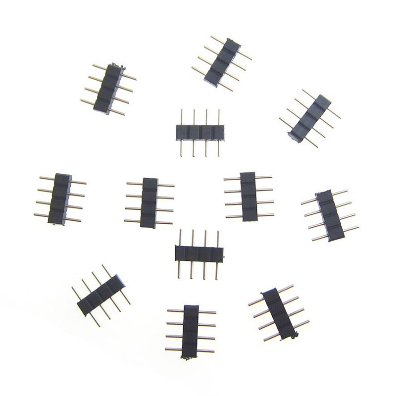 Set 10 đầu nối phích cắm 4 chấu chuyên dụng cho dây đèn led rgb 3528 5050 smd