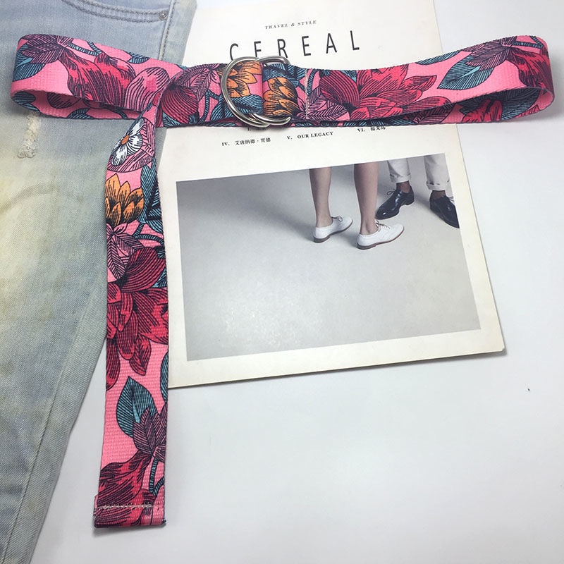 Thắt Lưng canvas 2 Vòng Thiết Kế Thời Trang Dành Cho Cả Nam Và Nữ