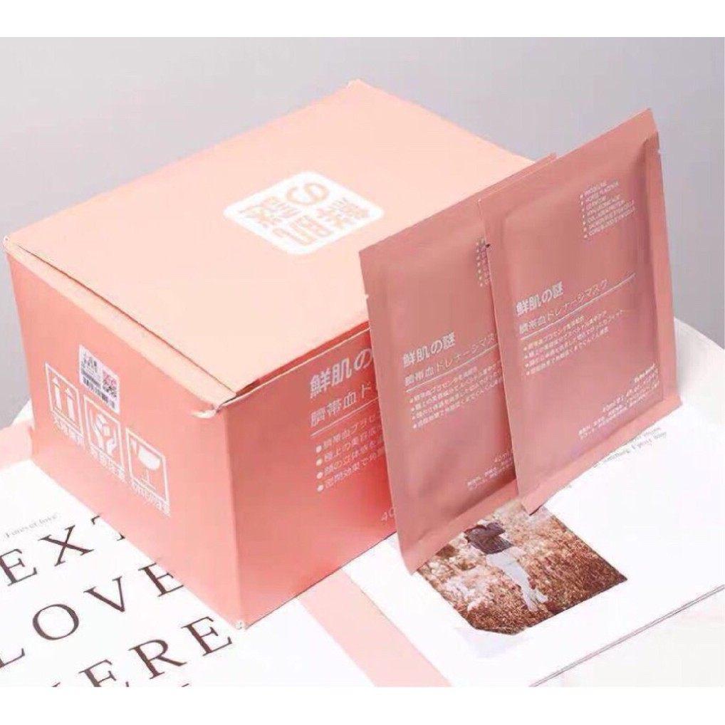 Mặt Nạ Nhau Thai Cừu 💖 Mặt Nạ Tế Bào Gốc - Mask Cuống Rốn Nhật Bản Rwine Beauty - có sẵn