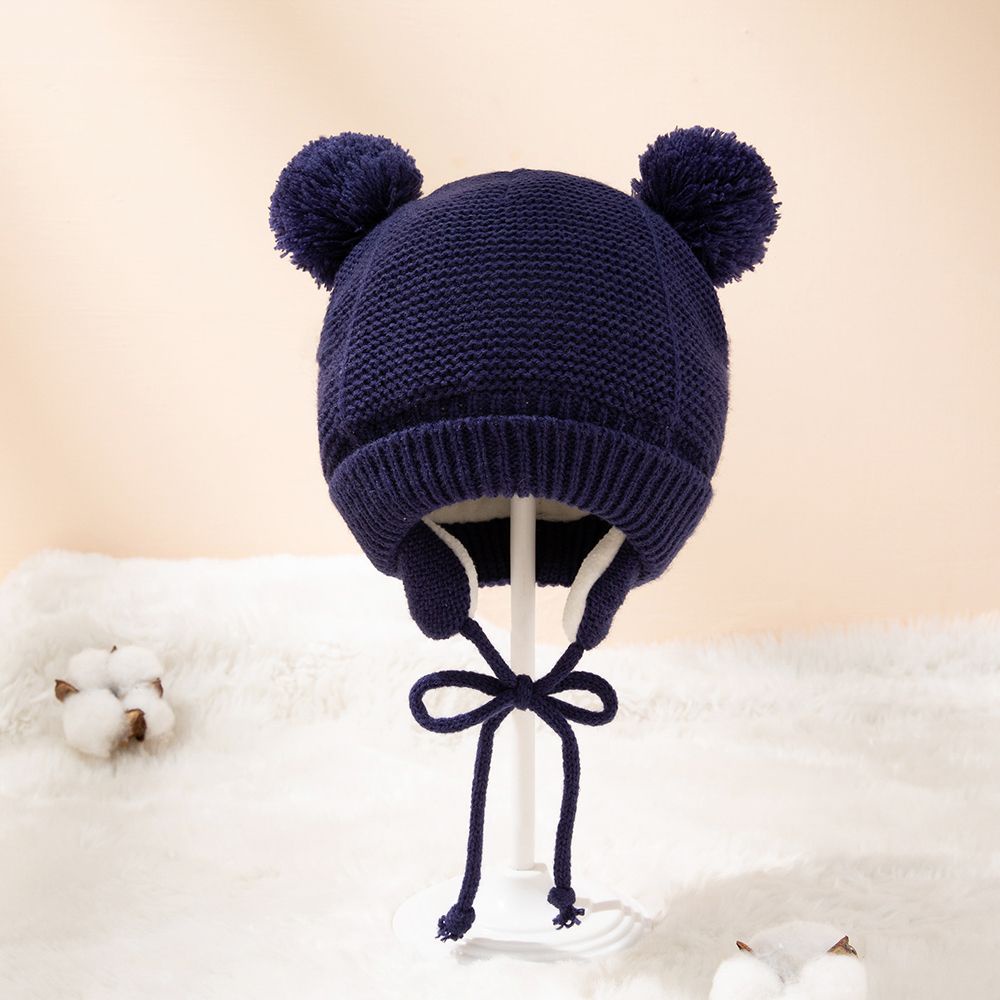 Set Mũ beanie Trùm Đầu Găng Tay Giữ Ấm Mùa Đông Dành Cho Bé 1-4 Tuổi
