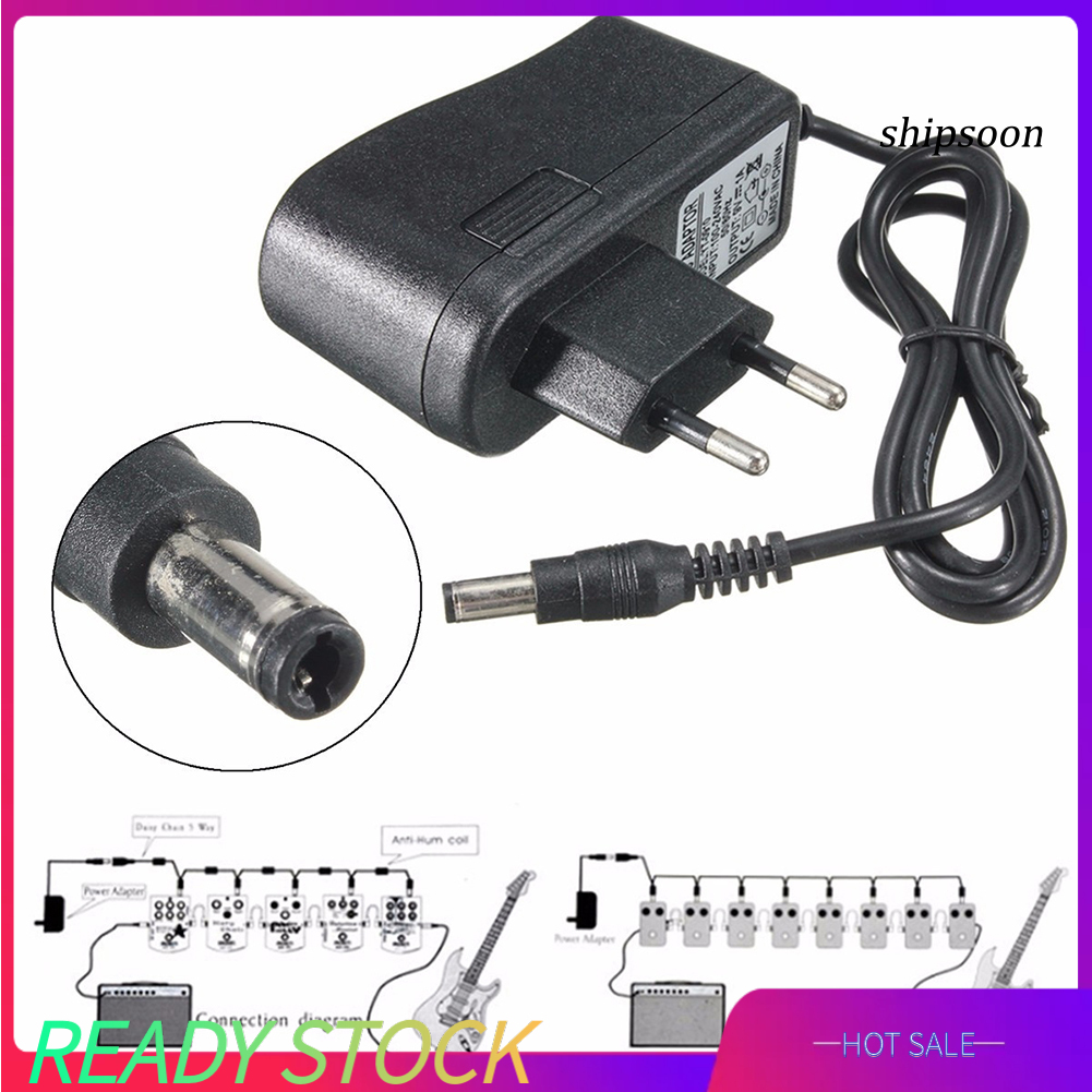 Bộ Chuyển Đổi Nguồn Điện Ssn - 9v 1a Cho Đàn Guitar