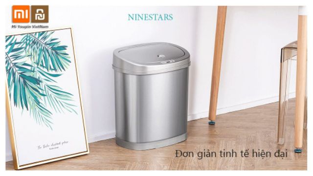 THÙNG RÁC NINESTARS XIAOMI 30/42L CẢM ỨNG ĐÓNG MỞ TỰ ĐỘNG THÔNG MINH HAI NGĂN PHÂN LOẠI RÁC BẢO VỆ MÔI TRƯỜNG