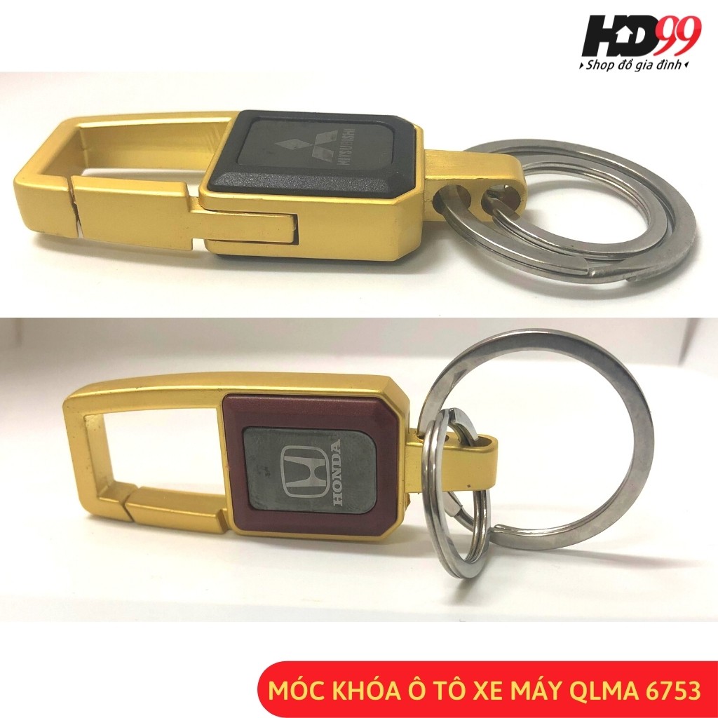 Móc Khóa Xe Máy Ô tô ️Cao Cấp QLMA 6753 In Logo Các hãng xe