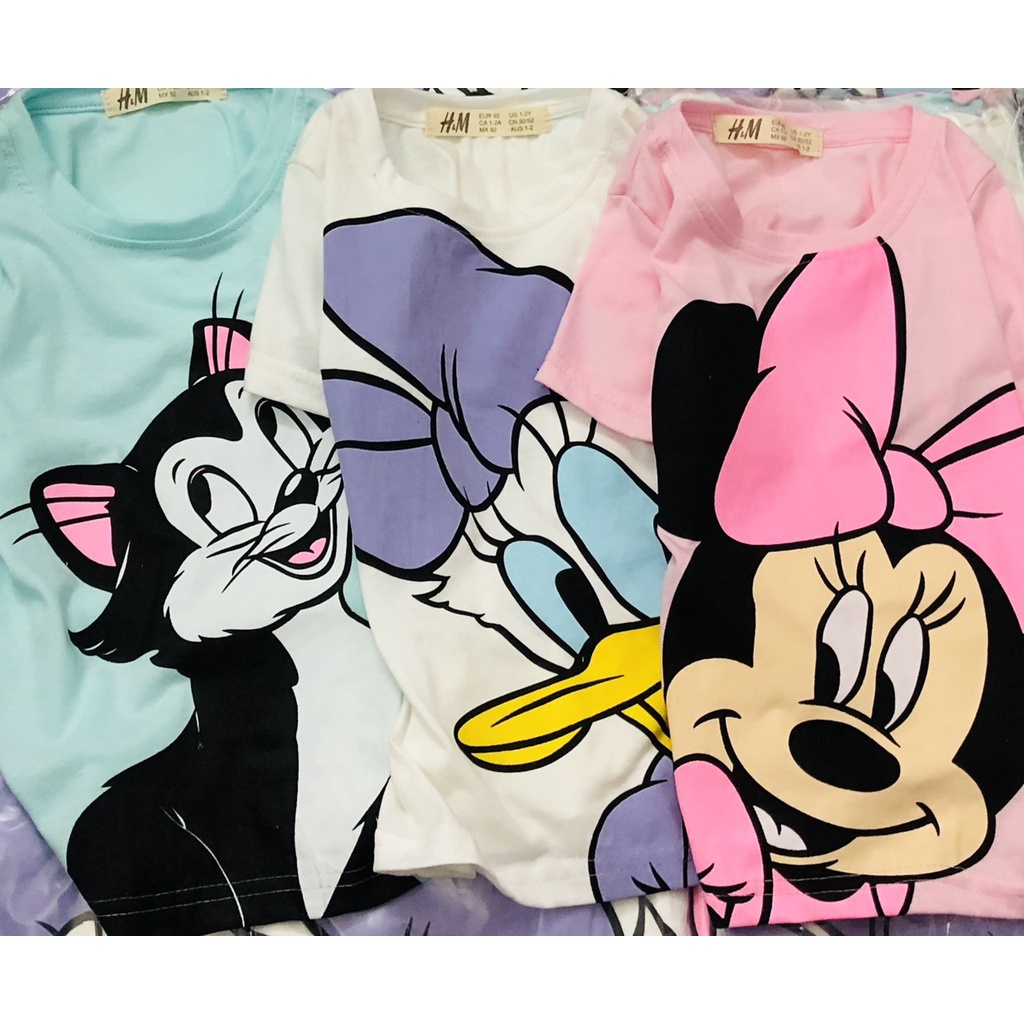 Áo thun H.M họa tiết hoạt hình Disney xinh xắn cho bé gái, hàng xuất xịn - Bigbaby shop