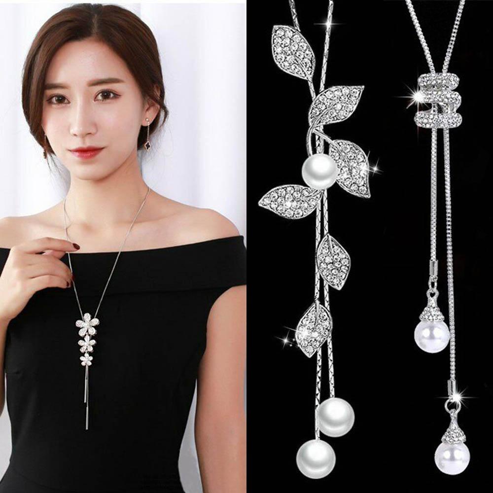 FORBETTER Dây Chuyền Nhiều Tầng Mặt Hoa Lá