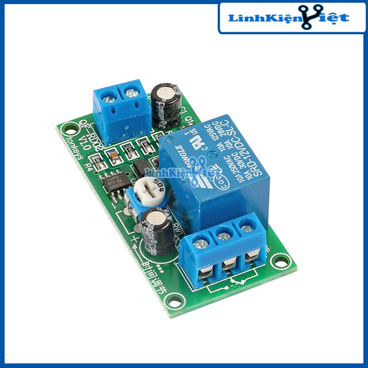 Module Tạo Trễ NE555 Đóng Cắt Relay 12VDC 0-60s