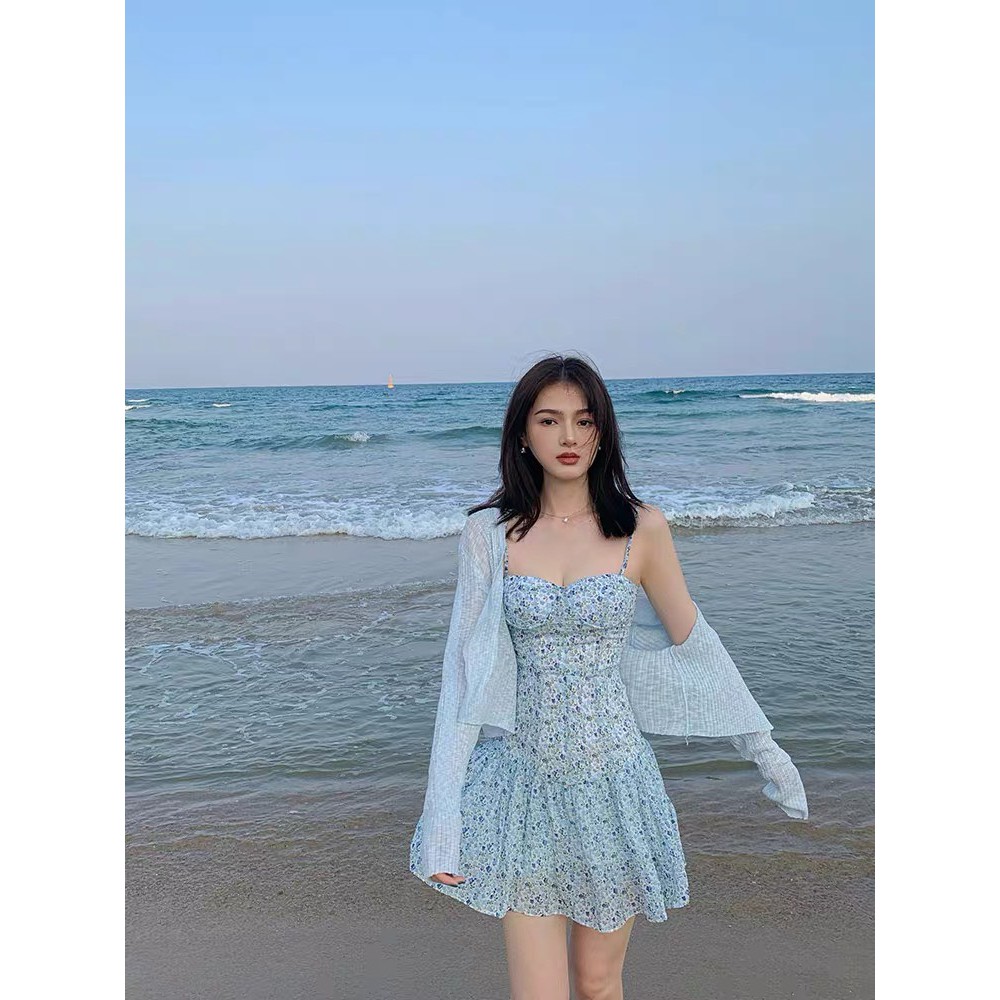 Đầm nữ chất vải đẹp, đầm nữ xòe phong cách tiểu thư, nữ tính, hàng đẹp bán shop, phom dưới 54kg-tùy chiều cao | BigBuy360 - bigbuy360.vn