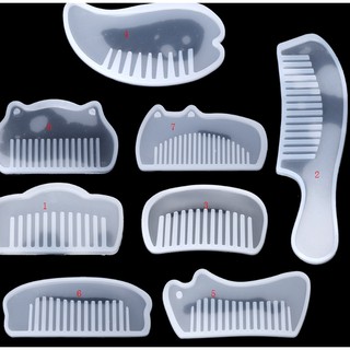 Khuôn nhựa silicone làm đồ trang sức DIY hình chiếc lược 3D
