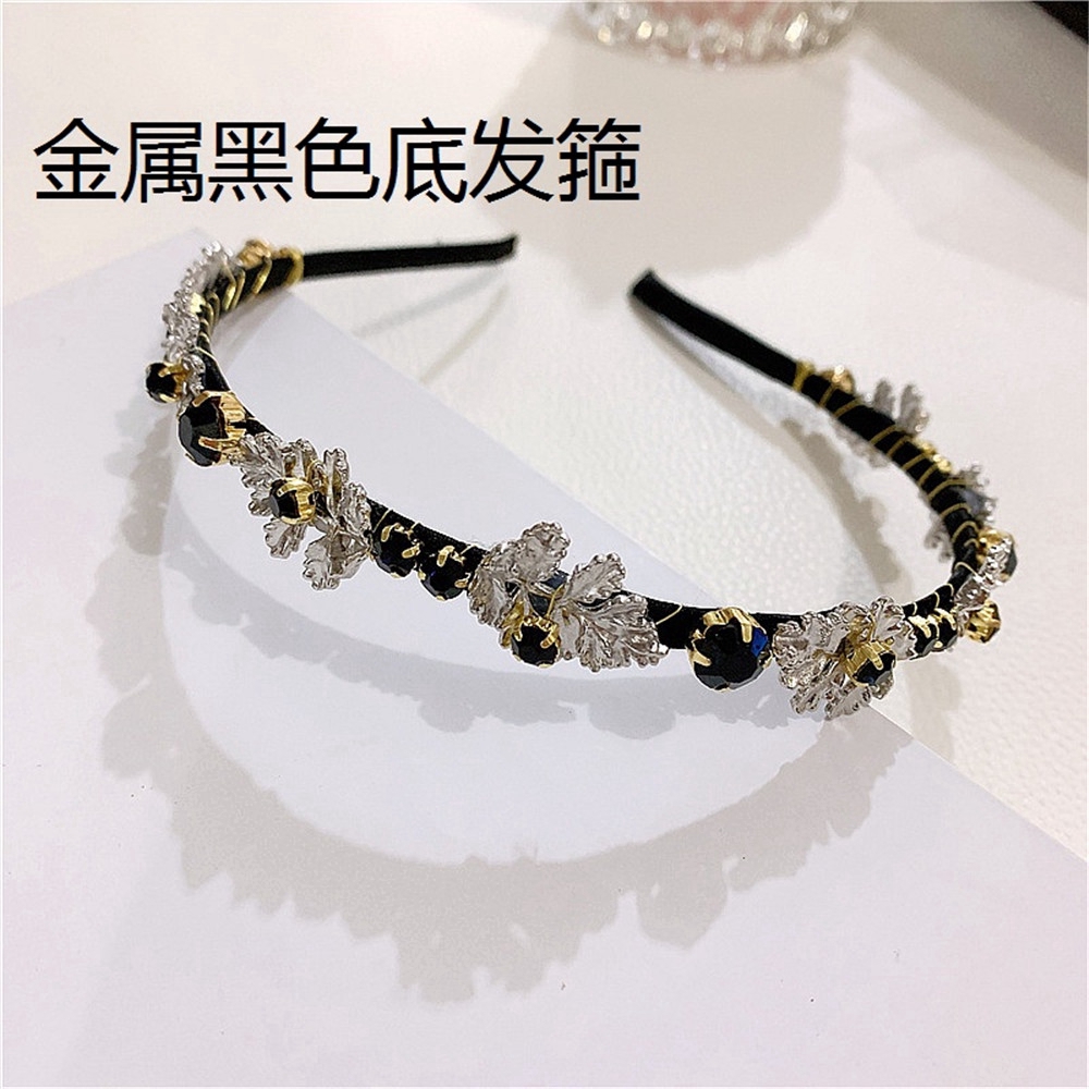 Băng Đô Cài Tóc Hình Hoa Tuyết Đính Đá Lấp Lánh