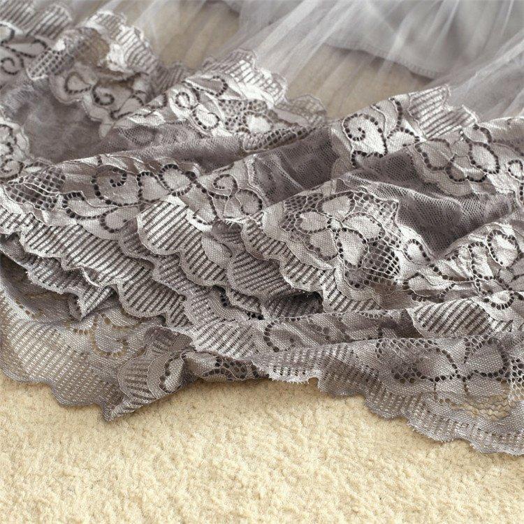 Chân Váy Lưới Phối Ren Dáng Chữ a Lưng Cao Thiết Kế Mới Thời Trang Mùa Xuân Hè Cho Nữ