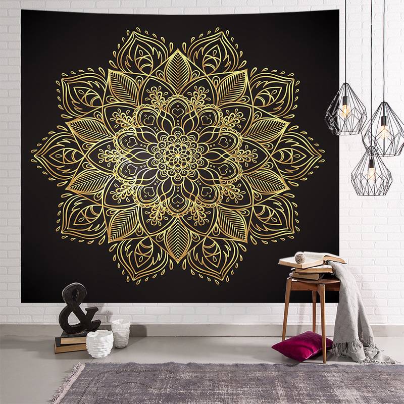 [WARM] Vải treo tường Decor phòng hot nhất Phật Ấn Độ treo vải mandala mô hình trang trí tấm thảm trang trí mandala bohemian vải nền