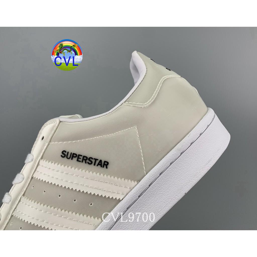 Adidas Superstar Adi Clover Fx7781 50th Anniversary Embroidered Logo Black White Korean Men's And Women's Shoes