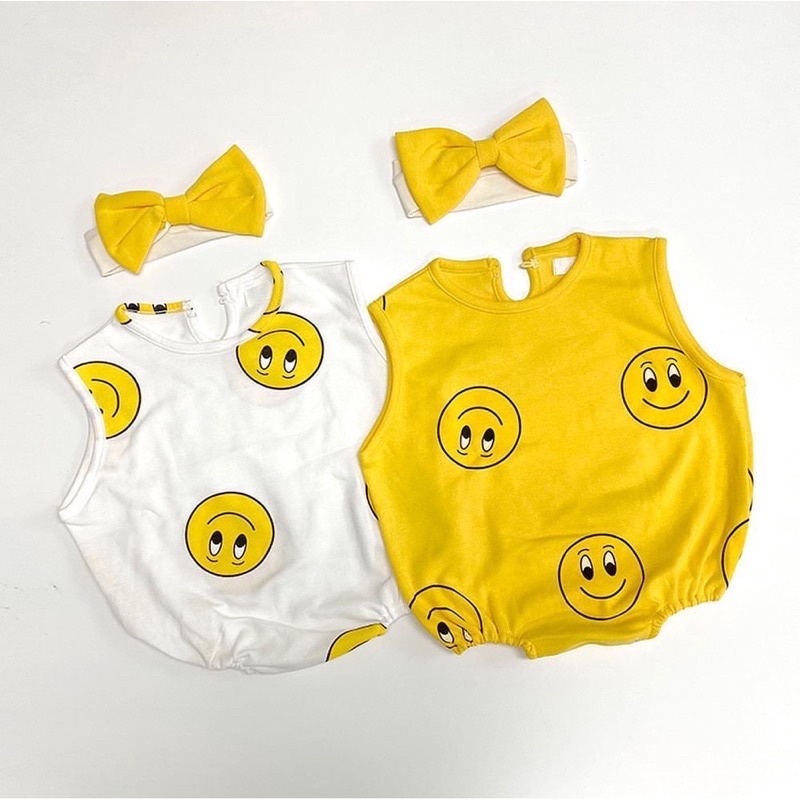 Body vàng + turban nơ cho bé_