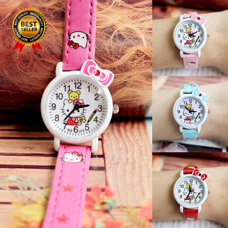 Đồng hồ đeo tay hình Hello Kitty cho bé gái | BigBuy360 - bigbuy360.vn