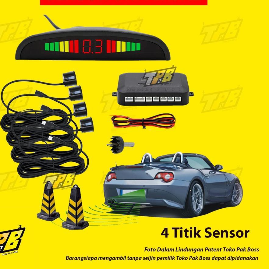 ➼ Bộ Cảm Biến Đỗ Xe 4 Điểm Chất Lượng Cao Màu Đen ➪ | BigBuy360 - bigbuy360.vn