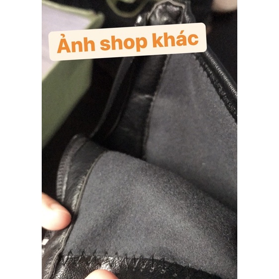 Boot nữ lót lông gót 6cm, bốt da cao cấp, giày nữ ôm chân,chuẩn form