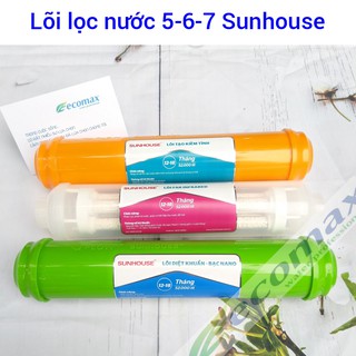 Combo 3 lõi lọc nước 5-6-7 Sunhouse , lõi lọc nước sunhouse