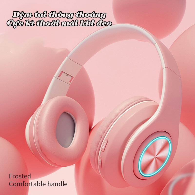 Tai Nghe Bluetooth Chụp Tai Không Dây Có Mic B39 Headphone Bluetooth Dễ Thương Âm Thanh Nổi Hifi Bass Mạnh Mẽ