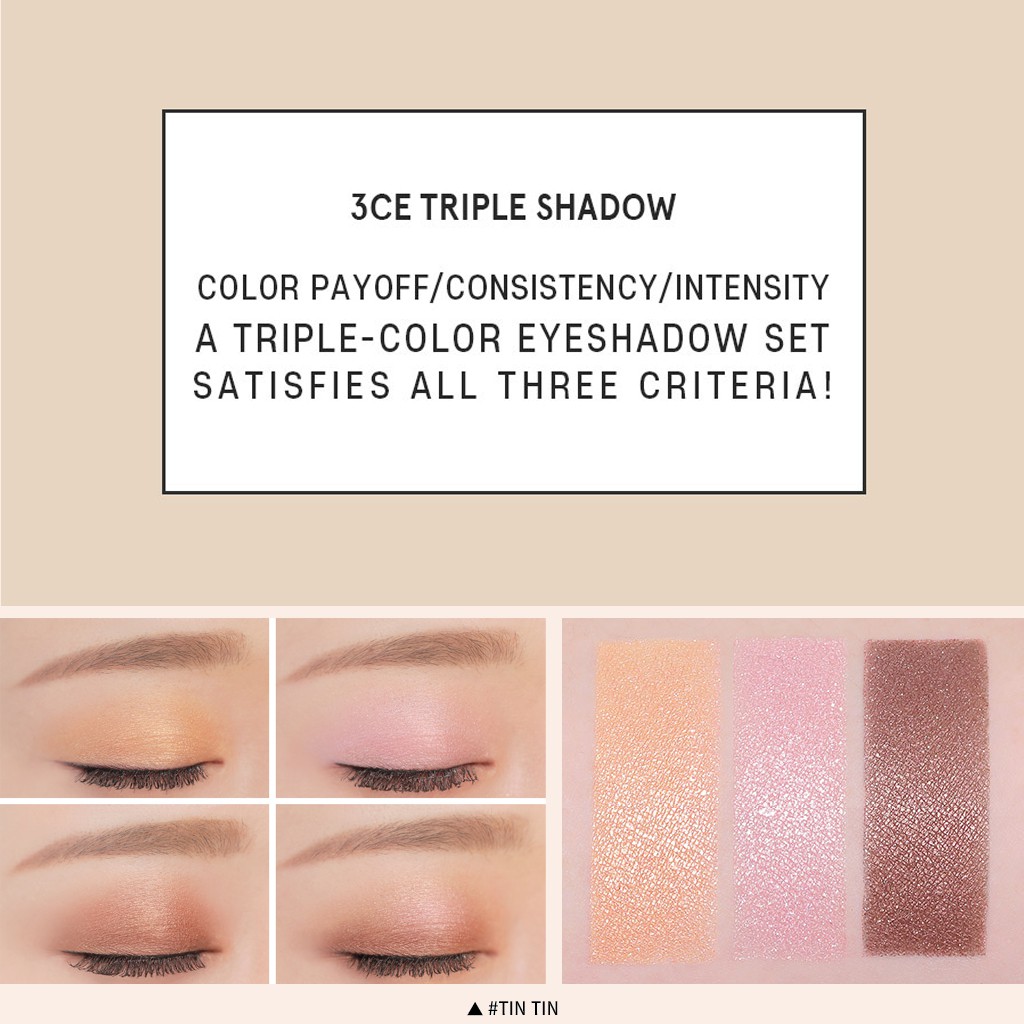 Bảng Phấn Mắt 3CE Triple Shadow 3,5g | BigBuy360 - bigbuy360.vn
